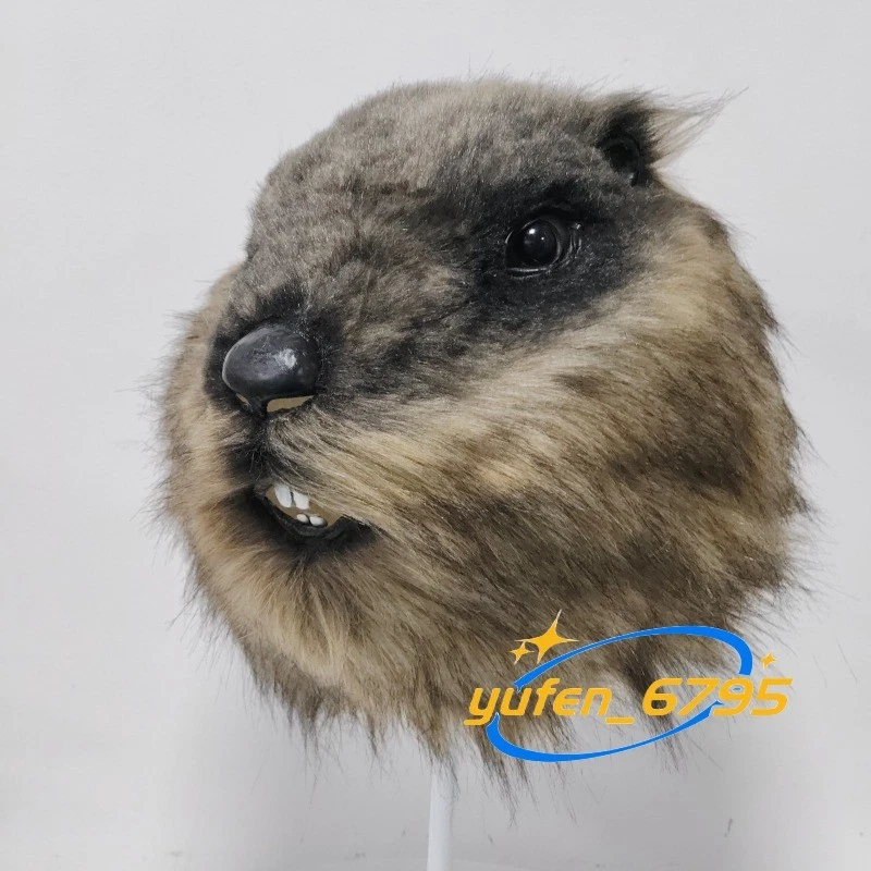 Animal Groundhog​​ Halloween Latex Mask Cosplay Fancy Dress up Props Gift New - Image 4 of 4