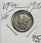 1920 Mercury Dime- Silver- Extra Fine Scarce Better Date No Reserve #J7372