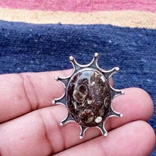 Turritella Agate Gemstone Ring 925 Sterling Silver Statement Ring All Size R 503