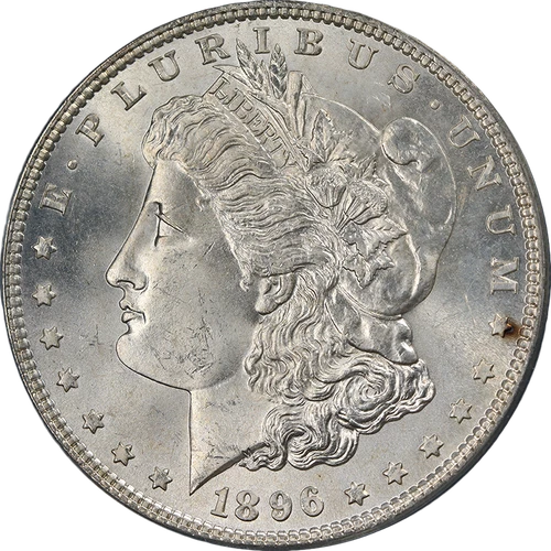 1896-P Morgan Silver Dollar PCGS MS65 OGH Nice Eye Appeal