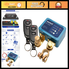 12V Battery Disconnect Switch - Smart Voltage Control, Anti-Theft, Remote Contro
