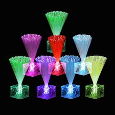 Fiber Optic Lamps,LED Lighting Sensory Mood Light Color Changing in Night,8Pcs