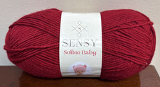 Sensy Softee Baby Yarn 3.5 oz 275 Yards Gauge 3 Red  298