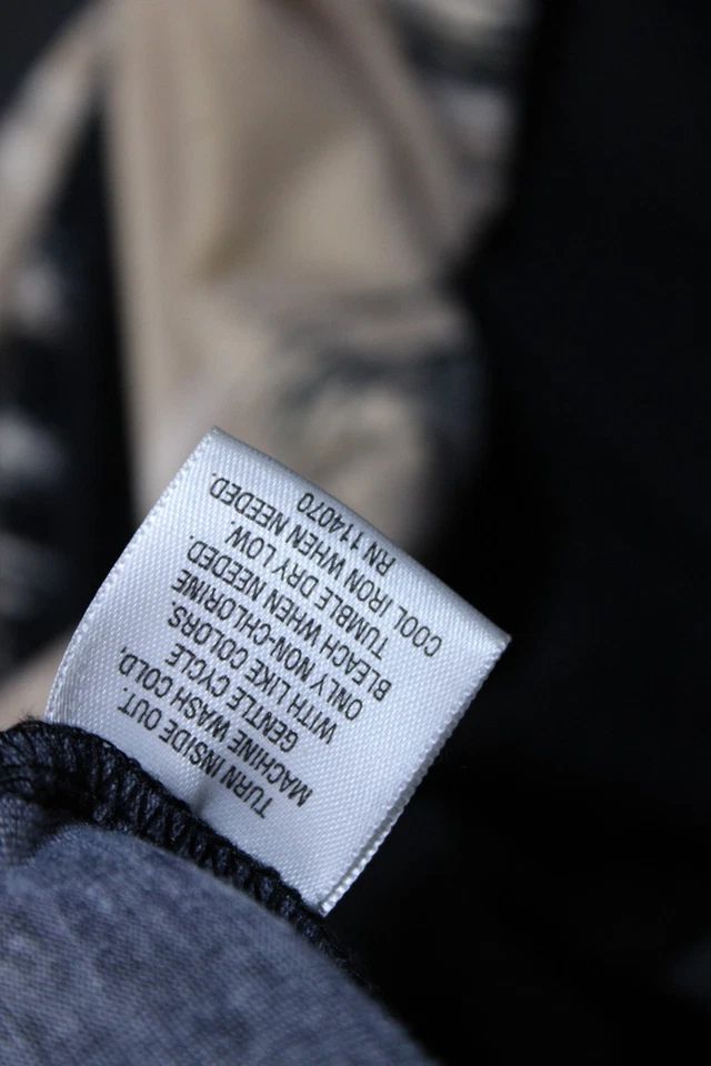 Maxi Vestido Bar III Para Mujer Negro Crema Estampado Cuello Redondo Sin Mangas Talla XS Foto 4 de 4