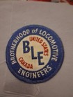 BLE Brotherhood of Local Engineers US Canada Embroidered Patch Railroadiana Vtg — photo 2