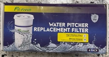 Fil-fresh Water Filter Replacement For Zero Pitchers And Dispensers, 3 Pack