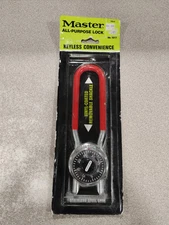 VTG MASTER LOCK COMBINATION VINYL COATED REMOVABLE SHACKLE  1517 ORIGINAL  PKG