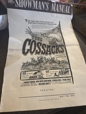 1960 Barrymore The Cossacks Showman Manual (B)