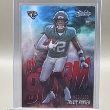 2025 Panini Absolute By Storm Travis Hunter Spectrum Red Rookie #17 /150 Jaguars