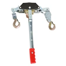 2 Ton Gear Hand Cable Puller Car Trailer Tow Hooks Come Along Tighter