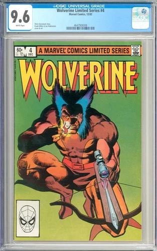 Wolverine Limited Series #4 High Grade Frank Miller Marvel Comic 1982 CGC 9.6