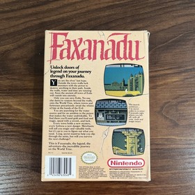 Faxanadu (Nintendo NES) 1989 casi completo en caja original sin espuma de poliestireno