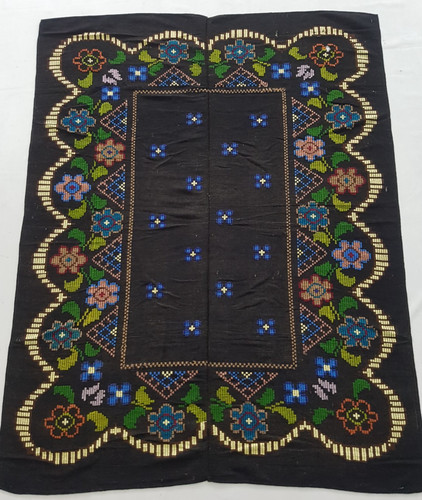 Vintage Handmade Traditional Suzani Floral Kilim Floor Rug Carpet 183x147 cm