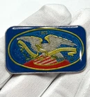 1973 USSC Our Rights & Our Liberties 1 oz .999 Silver Art Bar Hand Enameled
