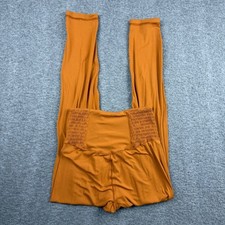Offline by Aerie Real Me 7/8 Leggings Burnt Orange Smocked High Rise Small S/P