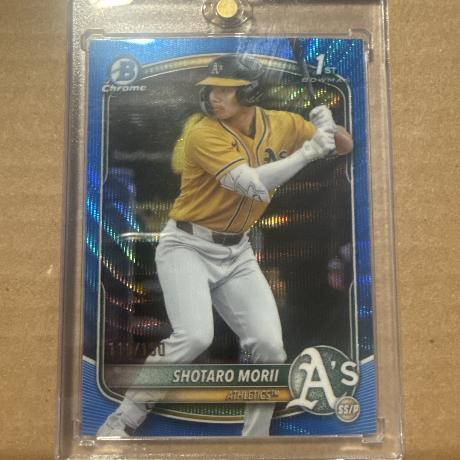 2025 Bowman Chrome Shotaro Morii 1st Bowman Blue Wave /150