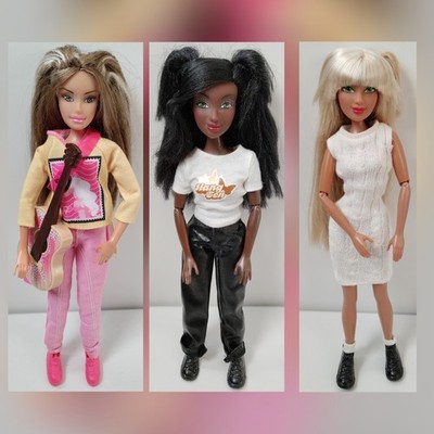 Barbie Flavas Doll 3 Puppen New Style Hip Hop Dolls 26 cm groß Mattel 2003