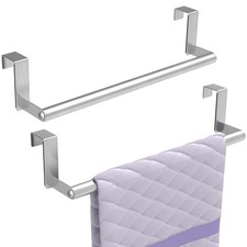 STWWO Kitchen Towel Holder for Cupboard Brushed Nickel