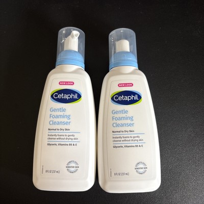 2x Cetaphil Gentle Foaming Cleanser Normal Skin To Dry 8 oz Each