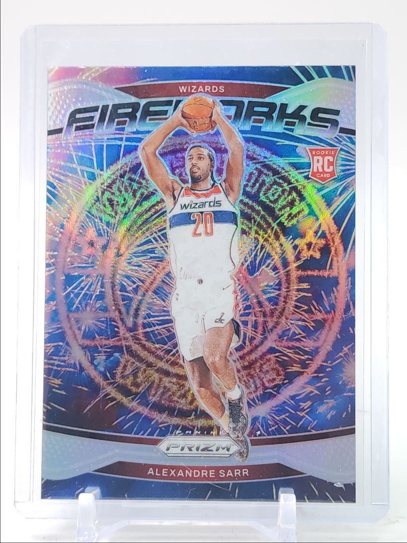 ALEXANDRE SARR 2024-25 PANINI PRIZM FIREWORKS ROOKIE SILVER RC Q1561