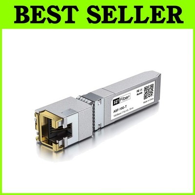 H!Fiber 10Gb SFP+ RJ45 Transceiver, 10Gbase-T Ethernet