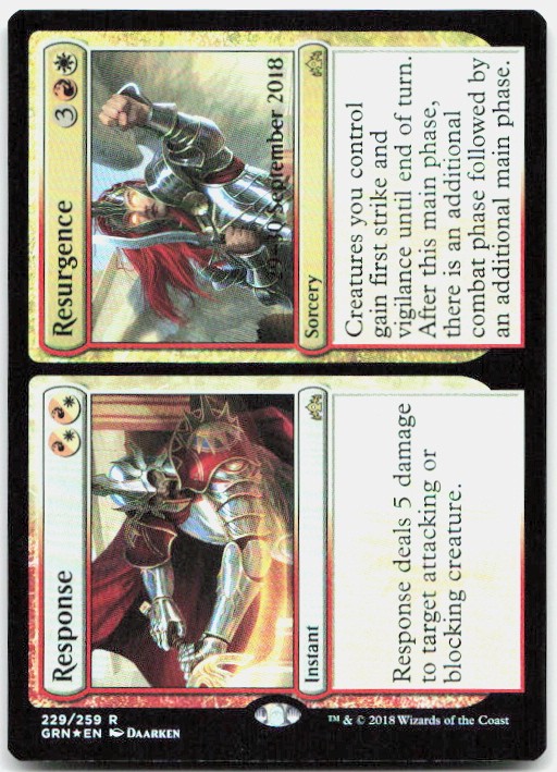 Response // Resurgence NM Foil R Prerelease Cards 229