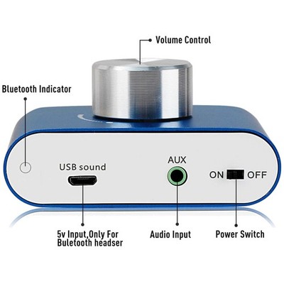 2 Channel 80Wx2 Amp, Portable Sound Speaker
