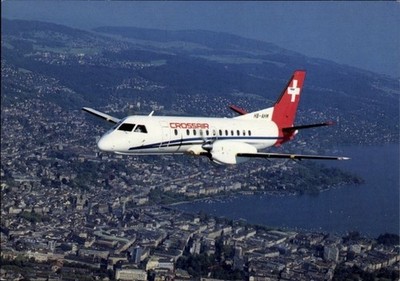 Ak Schweizer Passagierflugzeug, Crossair, Saab 340A Cityliner, HB-AHM - 4755446