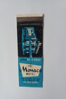 The Monaco Hotel Las Vegas NV Matchbook Cover
