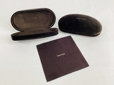 TOM FORD Sunglasses Eyeglasses Case 2pc Lot w/ Cleaning Rag