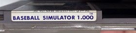 Baseball Simulator 1.000 (Nintendo NES, 1989) - Original Authentic Cartridge
