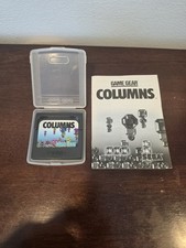 Columns (Sega Game Gear, 1990) Cartridge  , Clear Case & Manual