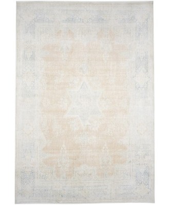 Floral 10X14 Antique Medallion Oriental Rug Muted Distressed Vintage Carpet
