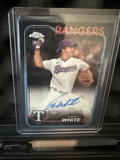 2024 Topps Chrome - Rookie Autographs Owen White #RA-OW Refractor /499 (AU, RC)