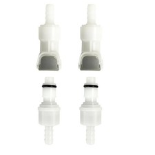 4 PCS 1/4 Inch Quick Connect Hose Barb Fittings Plastic Male Female Connector