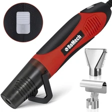 350W Heat Gun with 2 Nozzles, Dual Temp Heat Gun 400°F-660°F, Fast Heat Hot A...