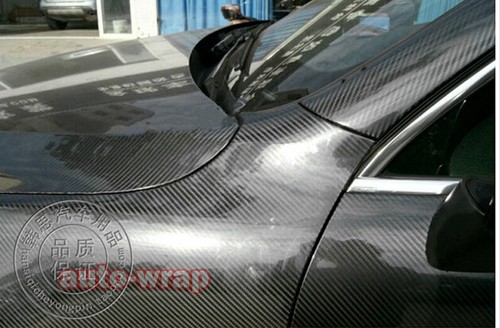 12" x 60" 5D Glossy Mirror Shining Black Carbon Fiber Vinyl Wrap Sticker Film AC - Picture 2 of 4