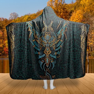 viking hooded blanket
