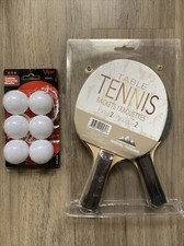 2x Northvale Table Tennis Rackets + 6 Viper Table Tennis Balls Set 40mm