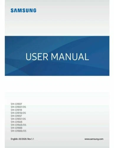 Manuales y guías para Samsung Samsung Galaxy S8