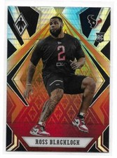 2020 Panini Phoenix Ross Blacklock Fire Burst Parallel Rookie Card . rookie card picture