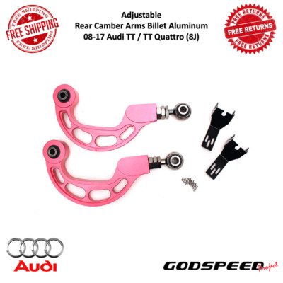 Godspeed Adj. Rear Camber Arms Billet Aluminum For 08-17 Audi TT / TT Quattro 8J