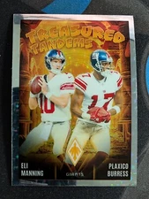 2024 Panini Phoenix Treasured Tandems Eli Manning, Plaxico Burress Silver Stars