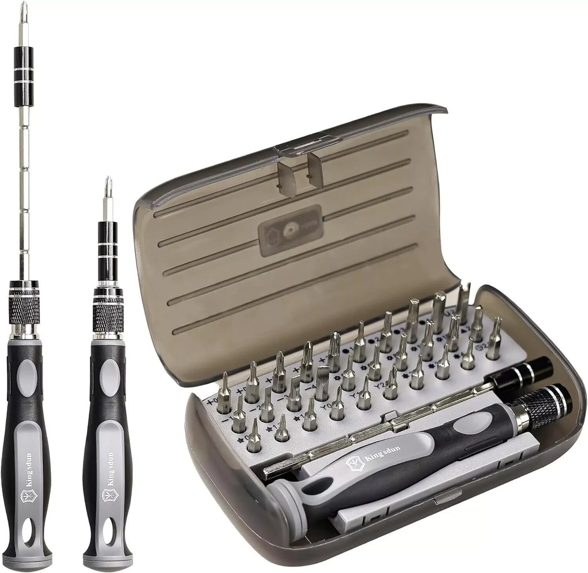 61pc Ratchet Screwdriver Sets, JENABOM Precision Magnetic Screwdriver Bit Set With Ratchet Handle, Repair Tool Kits With Torx & Small Multi Bits...