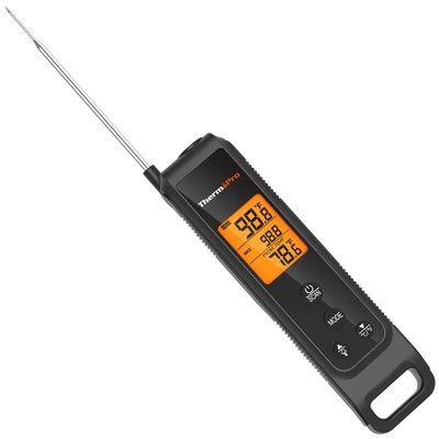2-in-1 Infrared Thermometer & Instant Read Meat Thermometer for Grilling BBQ