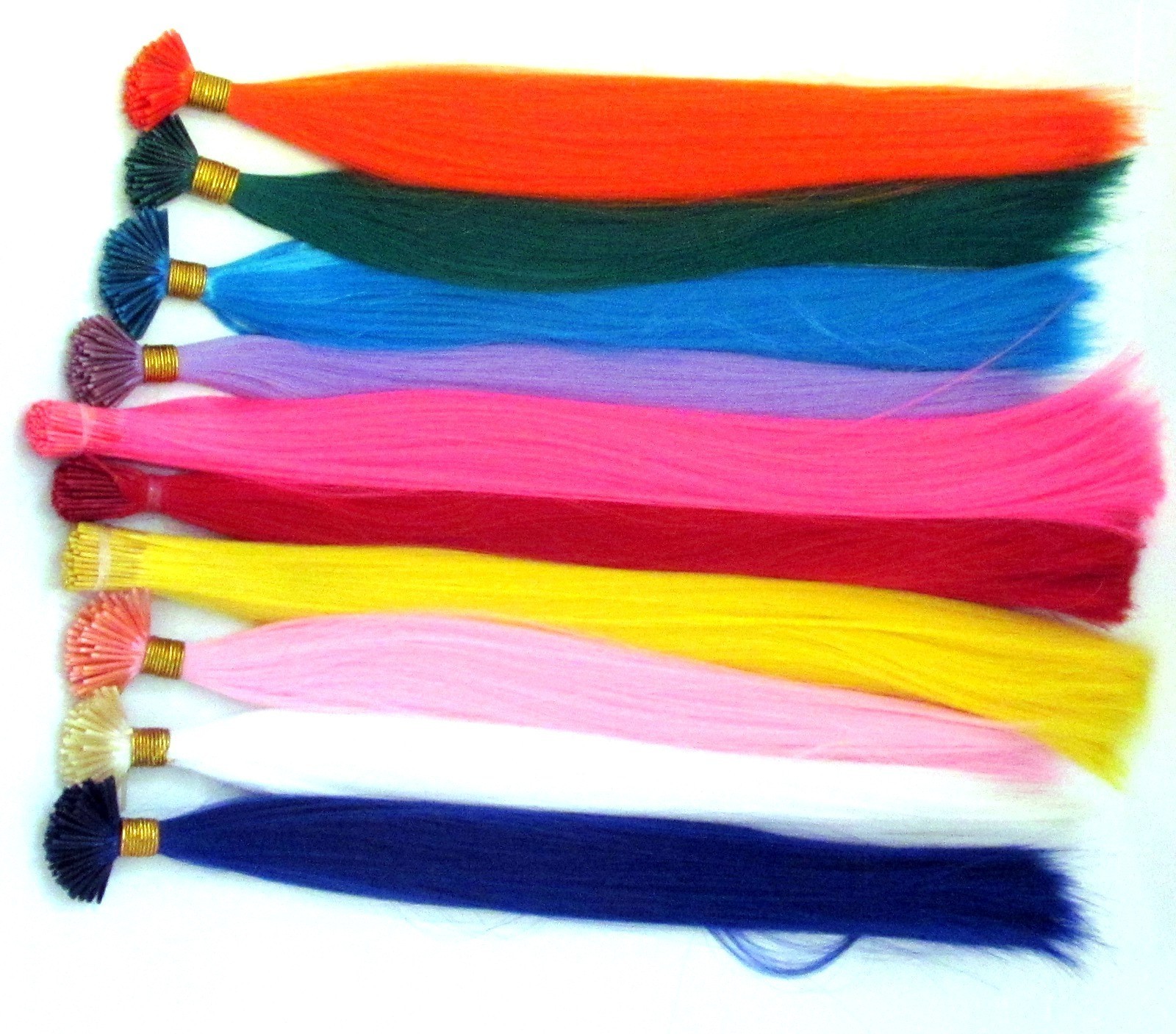 16" Plain Feather Hair Extensions Festival 10 Colours ITip+ FREE