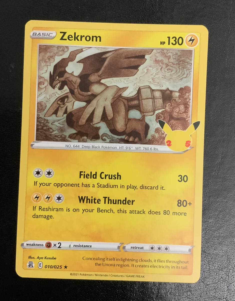 Zekrom - Celebrations Pokémon card 010/025