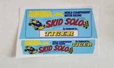 AFX AURORA G Plus Skid Solo Tiger Reproduction Box And Insert Stickers DIE CUT!