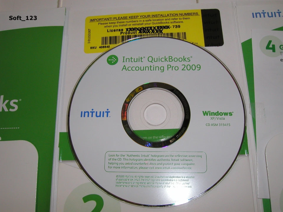 INTUIT QUICKBOOKS PRO 2009 FOR WINDOWS FULL RETAIL US VERSION - Image 2 of 2
