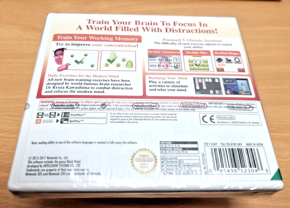 Dr Kawashima's Devilish Brain Training Nintendo 2DS 3DS PAL UK - NEW SEALED - Image 2 of 4